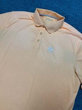 Nike Golf Dri-Fit Polo Shirt Men’s XL Orange Ko Olina Golf